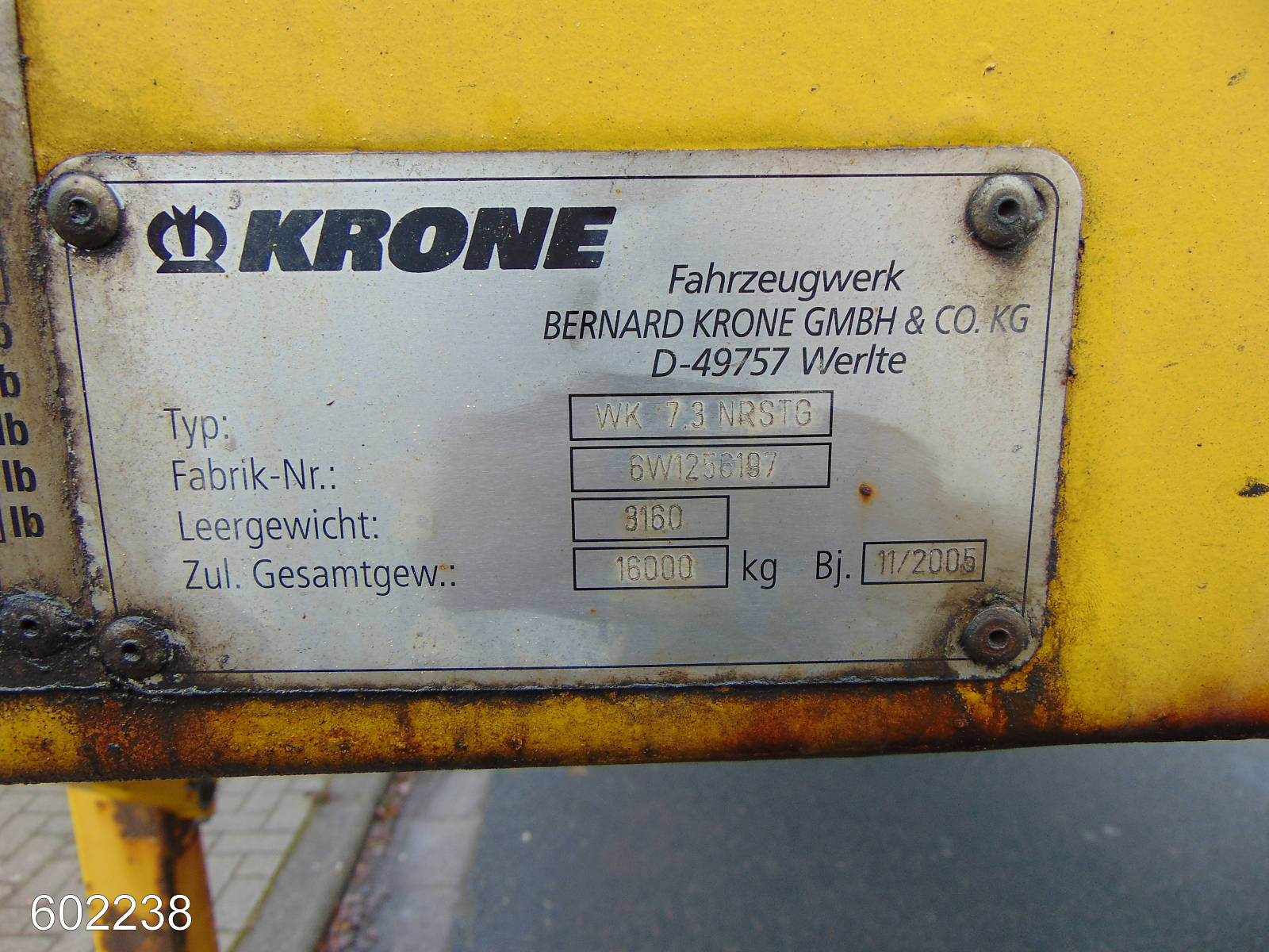 Krone WK 7.3 NRSTG, Interne Nummer: 602238 Bild Nr. 6