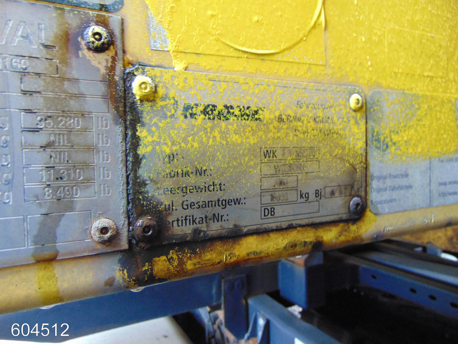 Krone WK 7.3 NRSTG, Interne Nummer: 604512 Bild Nr. 7